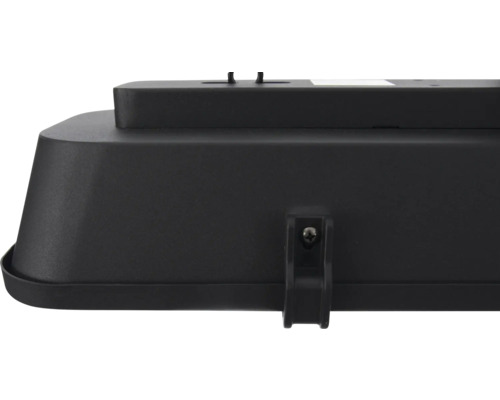 Zwarte buitenlamp met montagebeugel