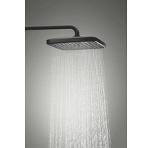 Vierkante douchekop met waterstraal