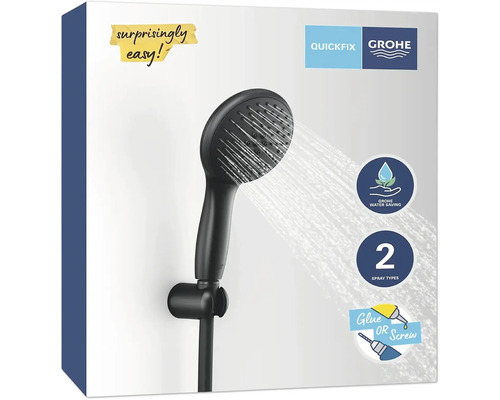 Grohe handdouche met twee straalsoorten en waterbesparingsfunctie
