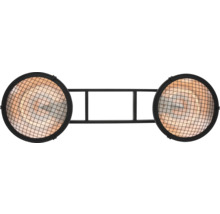 Dubbele wandlamp met rooster