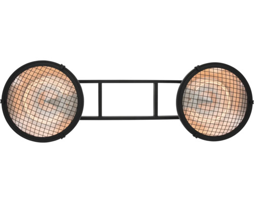 Dubbele wandlamp met rooster