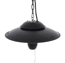 Zwarte hanglamp met kettingophanging voor binnenshuis