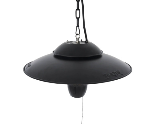 Zwarte hanglamp met kettingophanging voor binnenshuis