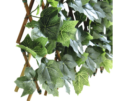 Kunstmatige klimop op houten raster voor decoratie