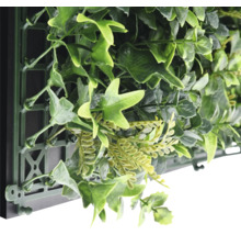 Kunstmatige groene plantenwand met diverse bladeren voor binnenshuis