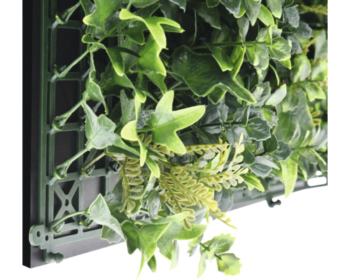 Kunstmatige groene plantenwand met diverse bladeren voor binnenshuis