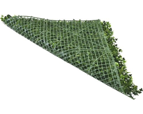 Kunsthaag met groene bladeren en rasterstructuur