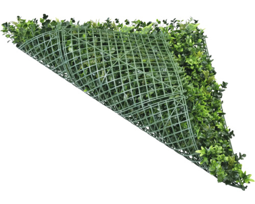 Kunsthaag met groen kunststof raster