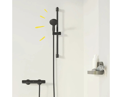 Douchesysteem met handdouche en wandplank