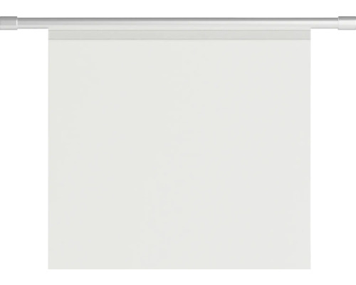 Wit rolgordijn met metalen rail