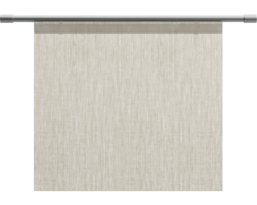 Paneelgordijn met verzwaringsstaaf aan gordijnroede