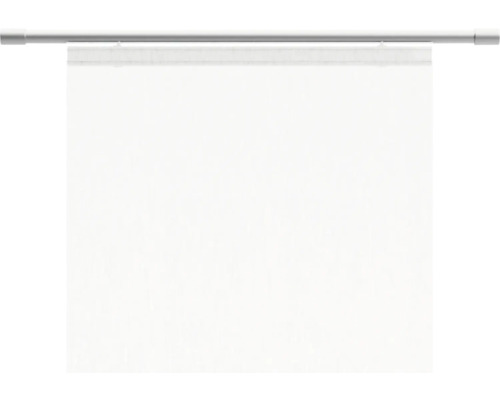 Witte stoffen rolgordijnen met metalen rail voor raamdecoratie