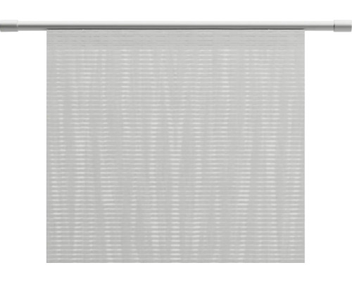 Plisségordijn met horizontale strepen en geleiderail