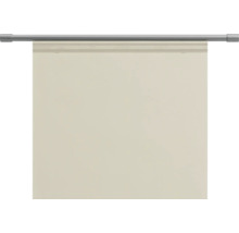 Beige rolgordijn met metalen stang voor montage