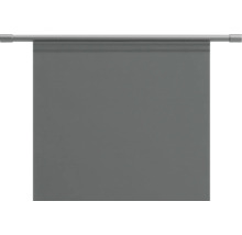 Grijs rolgordijn met rolgordijnstang