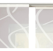 Schuifgordijn met patroon voor raam