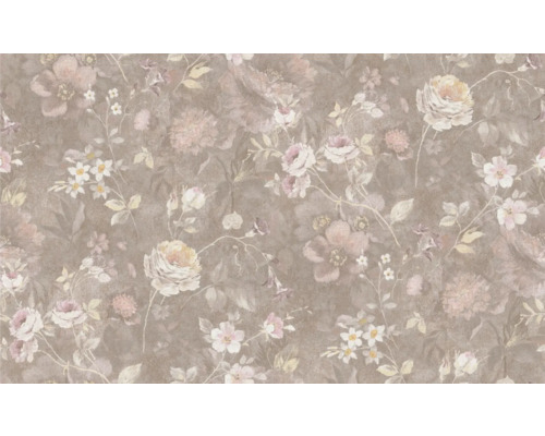 Behang met bloemmotief