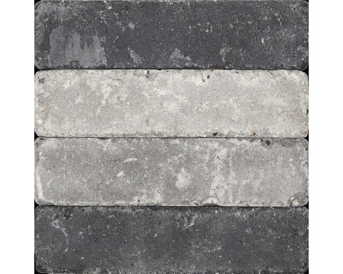 Vier grijze betonklinkers