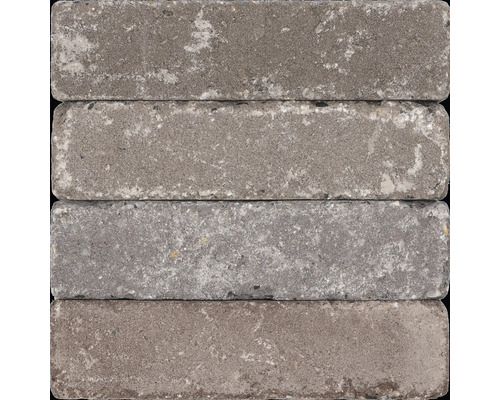 Vier grijze betonklinkers