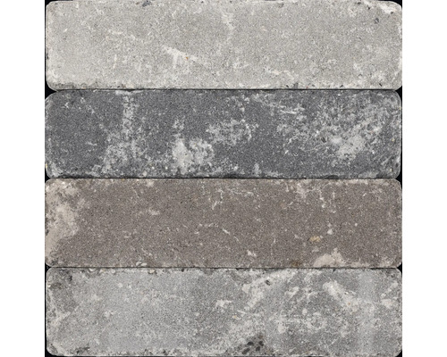 Vier straatstenen van steengoed