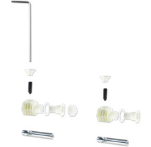 Meubelverbindingsmontageset met inbussleutel, schroeven en kunststof onderdelen