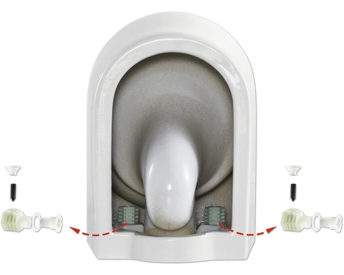 Bevestiging van een staand toilet