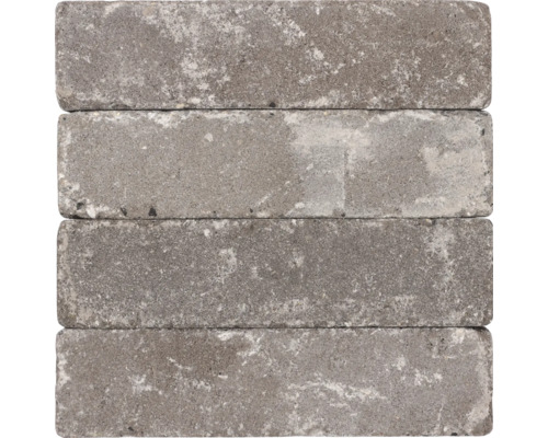 Vier grijze straatbakstenen