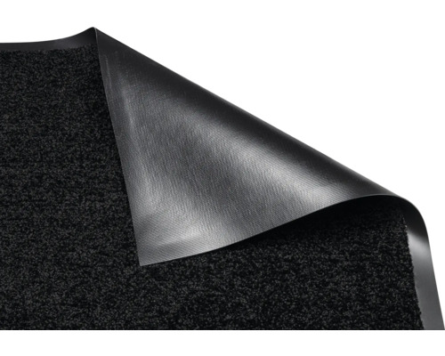 Schoonloopmat met opgerolde hoek om de achterkant te laten zien