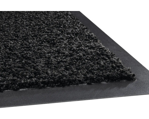 Schoonloopmat met textieloppervlak en rubberen rand