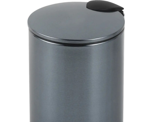 Grijze afvalbak met slingerdeksel