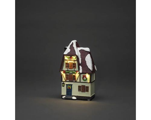Verlicht decoratiehuis voor de kerstperiode