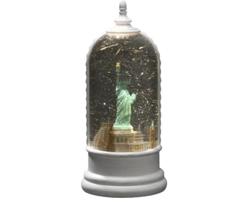Sneeuwbol met Vrijheidsbeeld en skyline van New York