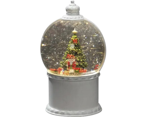 Sneeuwbol met kerstboom en cadeaus