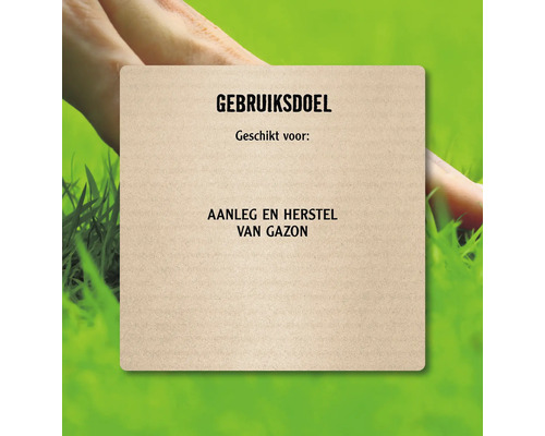 Toepassingsgebied: geschikt voor aanleg en herstel van gazon.