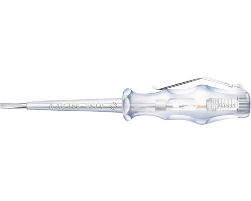 Spanningszoeker voor wisselspanning van 150 tot 250 volt met sleufkop