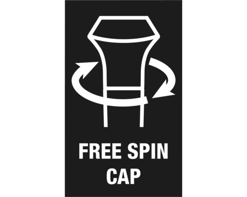 Vrij draaiende dop symbool