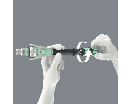 Wera bit-ratelschroevendraaier met draaibeweging.