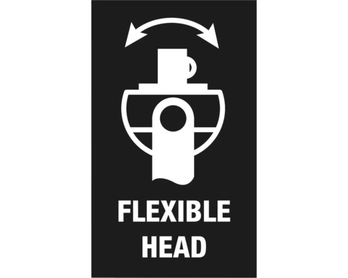 Symbool voor een flexibele kop