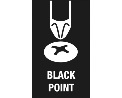 Black Point schroevendraaier symbool