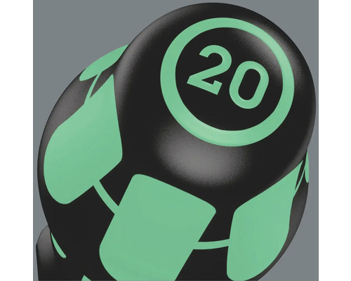 Handvat van een schroevendraaier met het nummer 20