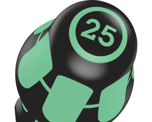 Boorkronendoos met het nummer 25