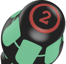 Medicine bal met een gewicht van twee kilogram voor fitnessoefeningen
