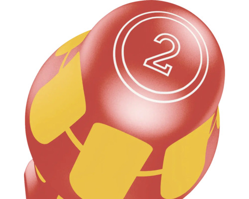 Bal met nummer 2 voor tombola of loterij