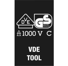 VDE keurmerk voor gereedschap, getest tot 1000 volt