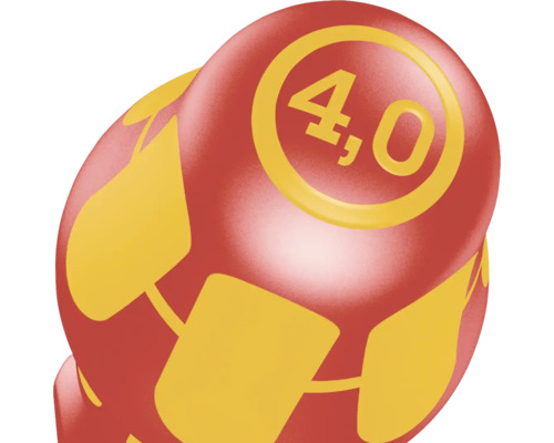 Label met de tekst 4,0