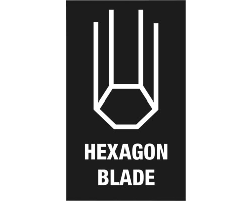 Zeshoekig mes symbool