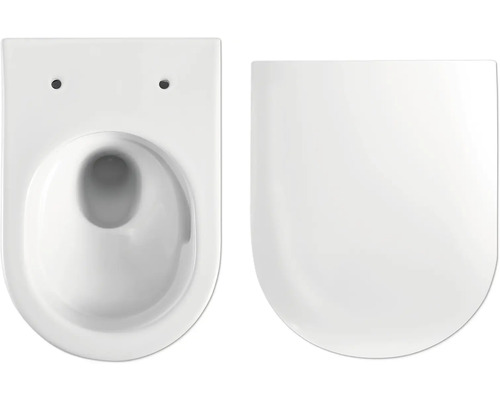 Wandcloset met diepspoeling, van keramiek