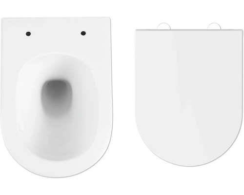 Wandcloset diepspoel met toiletzitting