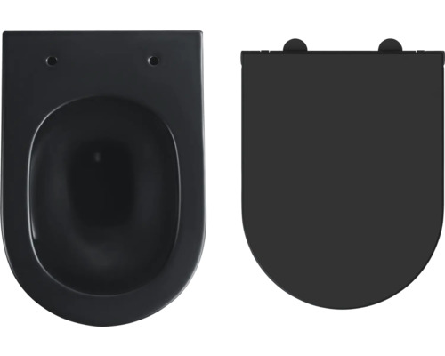 Wandcloset met diepspoeling en toiletzitting