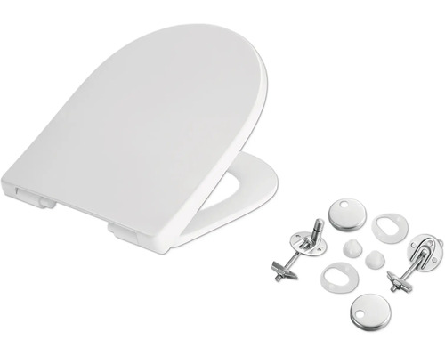 Toiletdeksel met bevestigingsmateriaal